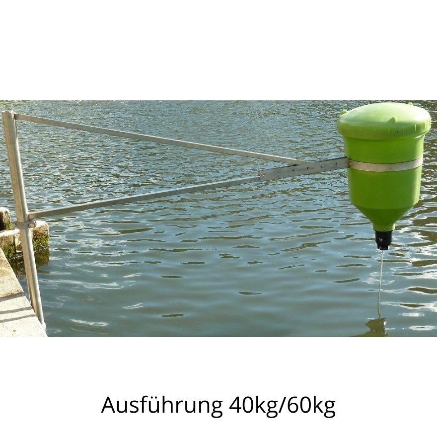 Pendelfischfutterautomat mit Behälter - Alles-Fisch