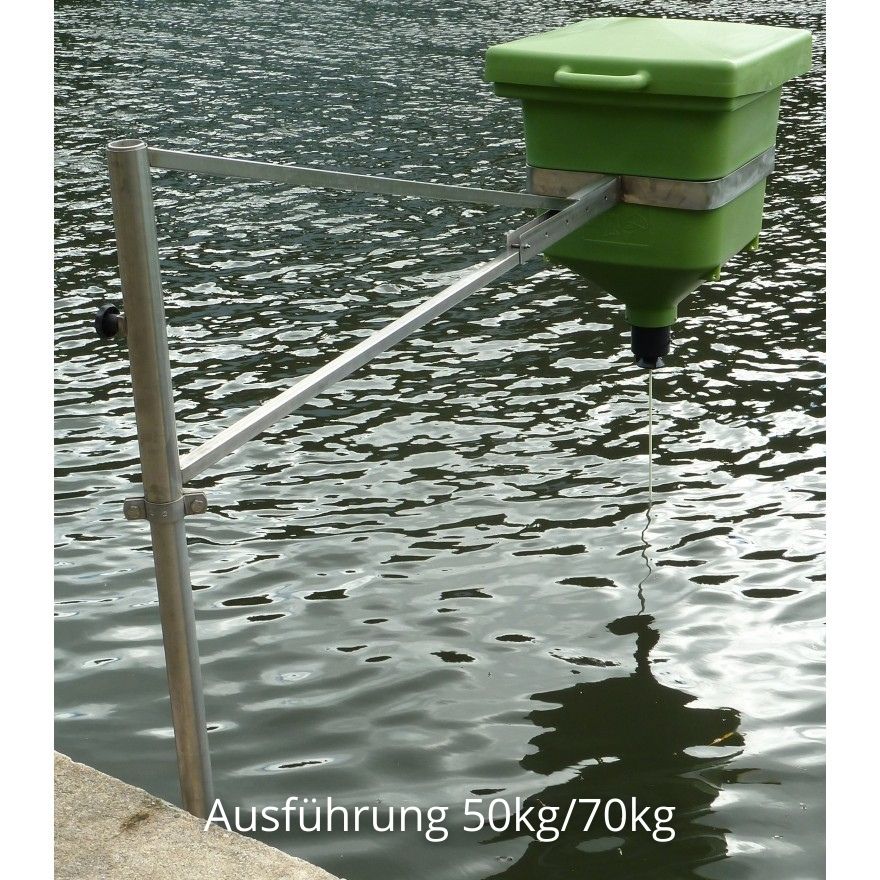 Pendelfischfutterautomat mit Behälter - Alles-Fisch