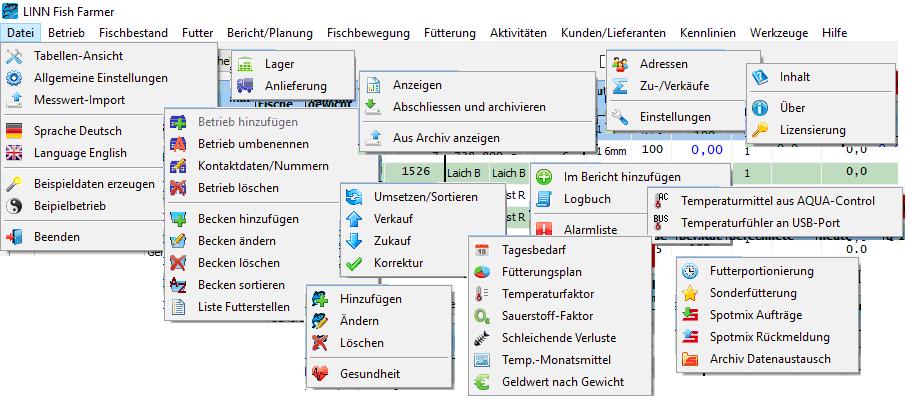 FishFarmer - Management Software - Alles-Fisch