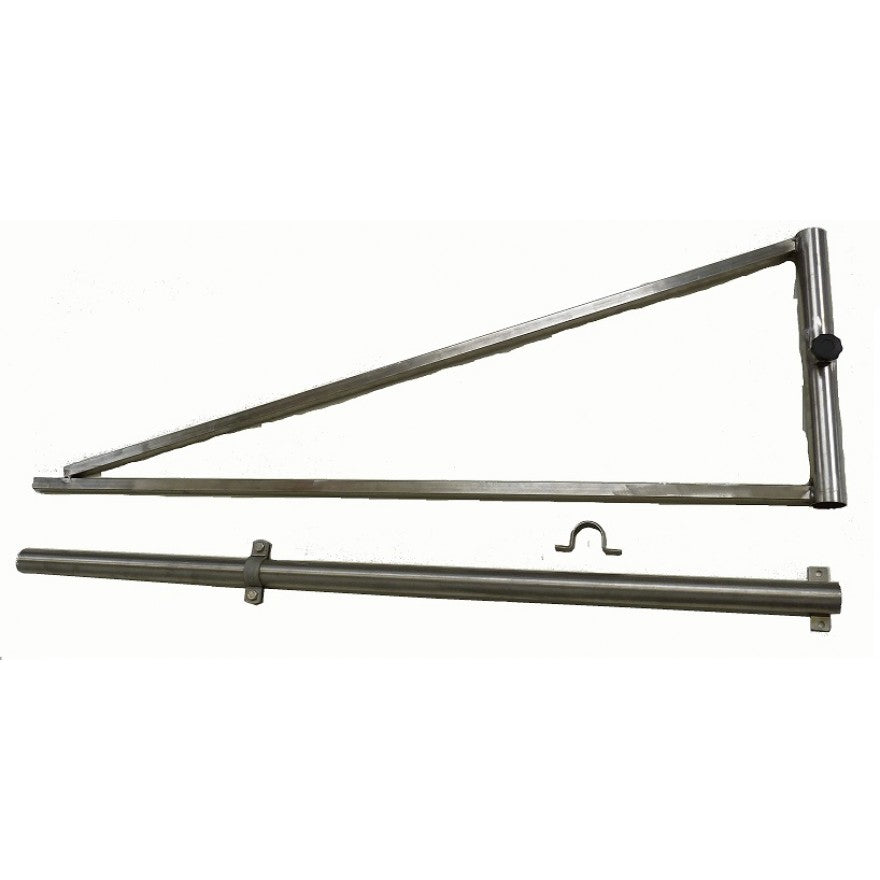 Schwenkarm mit Standrohr (Edelstahl) - Alles-Fisch